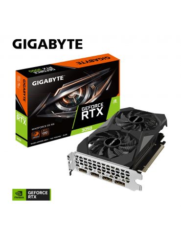 GIGABYTE GeForce RTX 3050 WINDFORCE OC 6G NVIDIA 6 Giga Bites GDDR6