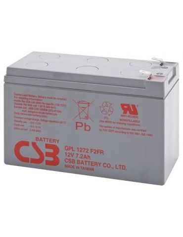 Acumulator csb gp1272f longlife 12v/7.2ah 2.6kg gpl1272f2 (include tv 0.5 lei) Eaton - 1 - Tik.ro