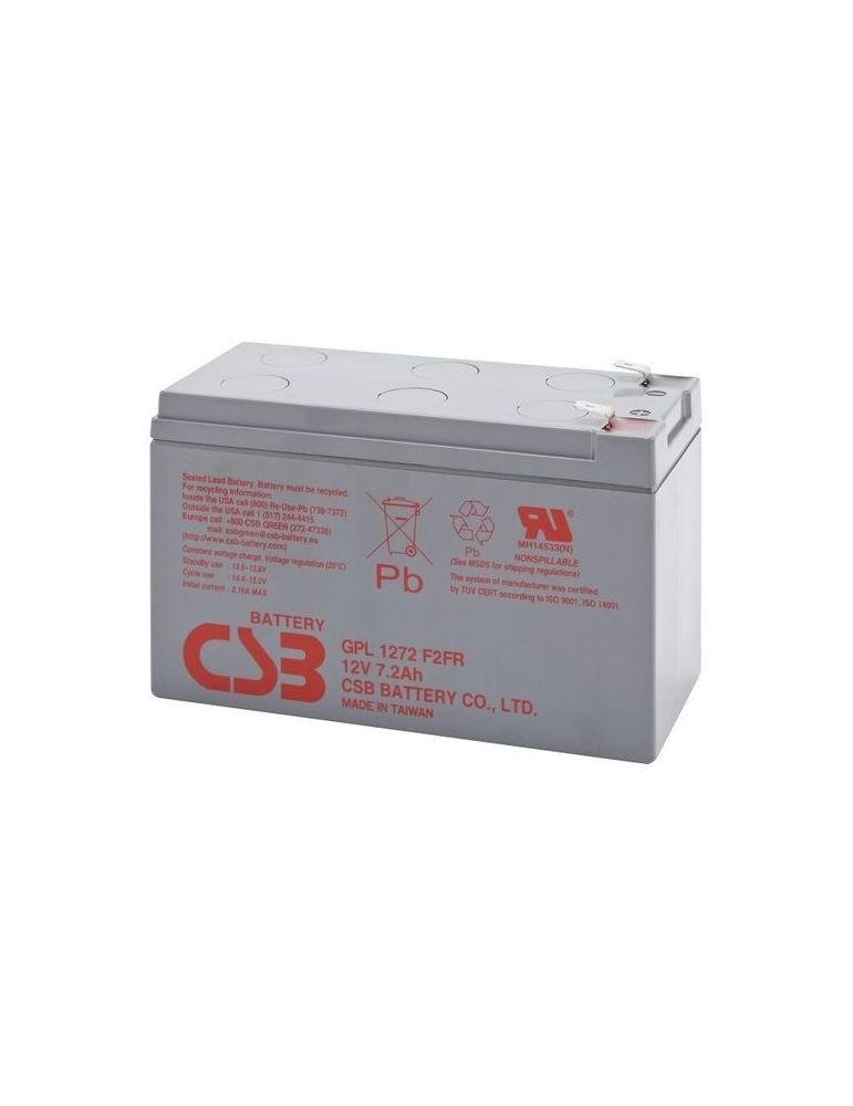 Acumulator csb gp1272f longlife 12v/7.2ah 2.6kg gpl1272f2 (include tv 0.5 lei)
