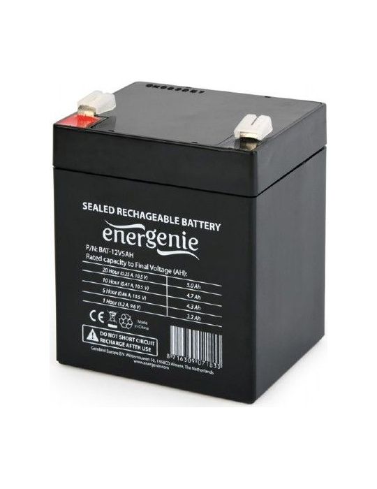 Acumulator ups gembird 12v / 5ah terminal f1(t1) bat-12v5ah (include tv 0.5 lei) Gembird - 1
