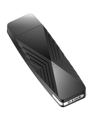 Adaptor retea d-link extern wireless dual band wi-fi 6 usb 3.0 ax1800 mbps antena interna x 2 dwa-x1850 (include tv 0.18lei) D-l - Tik.ro