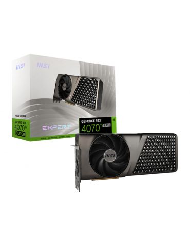 MSI GEFORCE RTX 4070 TI SUPER 16G EXPERT plăci video NVIDIA 16 Giga Bites GDDR6X - Tik.ro