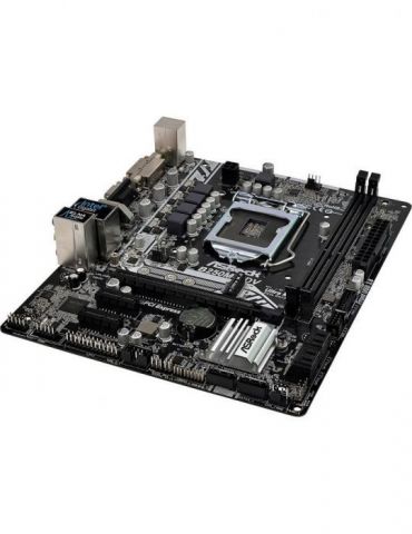 Placa de baza asrock b250m-hdv skt lga 1151 matx intel b250 2 x ddr4 max. 32 gb 6 x sata 1 x m.2 7.1 b250m-hdv Asrock - 1