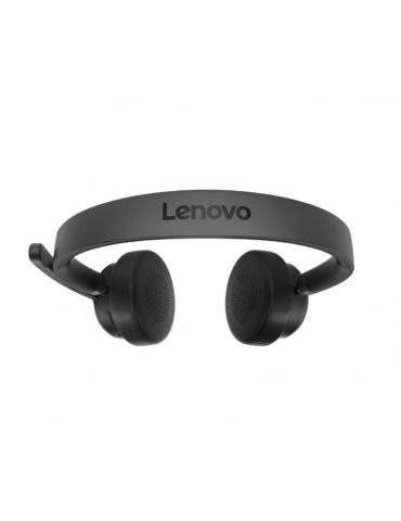 Lenovo Wireless VoIP Headset Căști Fără fir Bandă de fixare pe cap Birou Call center Bluetooth Negru