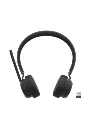 Lenovo Wireless VoIP Headset Căști Fără fir Bandă de fixare pe cap Birou Call center Bluetooth Negru