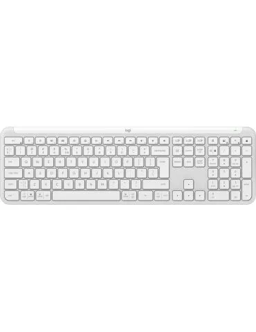 Logitech K950 Signature Slim tastaturi Birou RF Wireless + Bluetooth QWERTY US Internațional Alb - Tik.ro