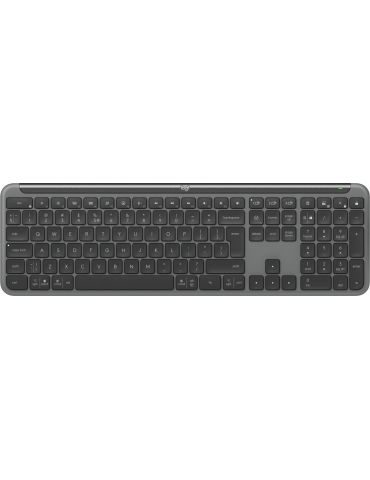 Logitech K950 Signature Slim tastaturi Birou RF Wireless + Bluetooth QWERTY US Internațional Grafit - Tik.ro