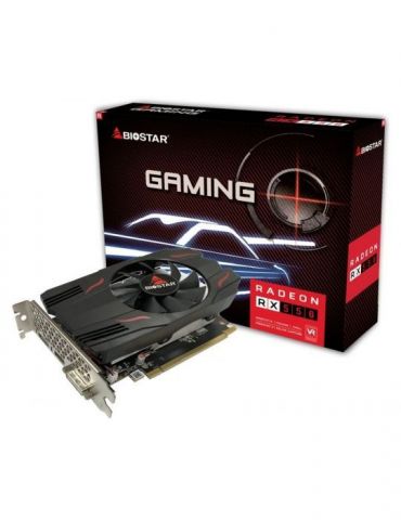 Biostar video card amd radeon rx-550 2gb 128 bitddr5 1183/6000 pci-e 3 dvi hdmi dp single fan dual slot va5515rf21 Biostar - 1 - Tik.ro