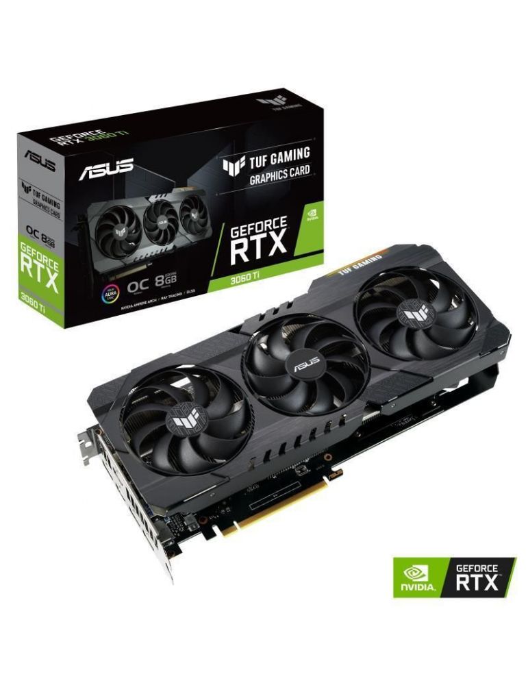 Placa video asus vga pcie16 rtx3060ti 8gb gddr6/tuf-rtx3060ti-o8g-gaming tuf-rtx3060ti-o8g-gaming