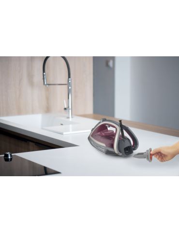 Tefal Ultragliss Anti-Calc Plus FV6840 Fier de călcat cu abur 2800 W Purpuriu, Argint