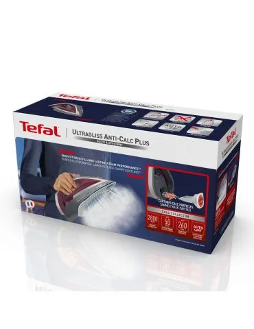 Tefal Ultragliss Anti-Calc Plus FV6840 Fier de călcat cu abur 2800 W Purpuriu, Argint