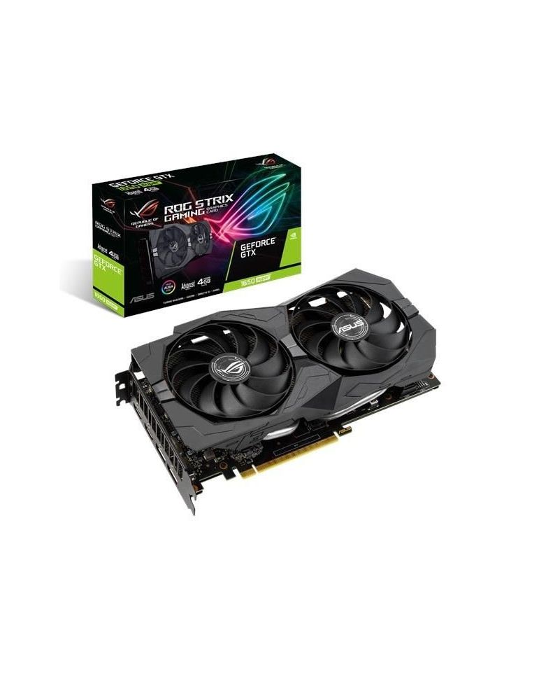 Placa video asus nvidia rog strix geforce gtx 1650 super ad 4 gb gddr6 128 biti pci express 3.0 x 16 hdmi x 2 displayport x 2 si
