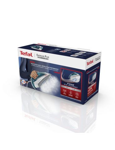 Tefal EasyGliss Plus FV5718 fiare de călcat Fier de călcat uscat și cu abur Talpă Durilium 2400 W Turcoaz, Alb