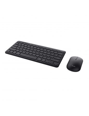Trust Lyra tastaturi Mouse inclus Birou RF Wireless + Bluetooth QWERTY Englez Negru - Tik.ro