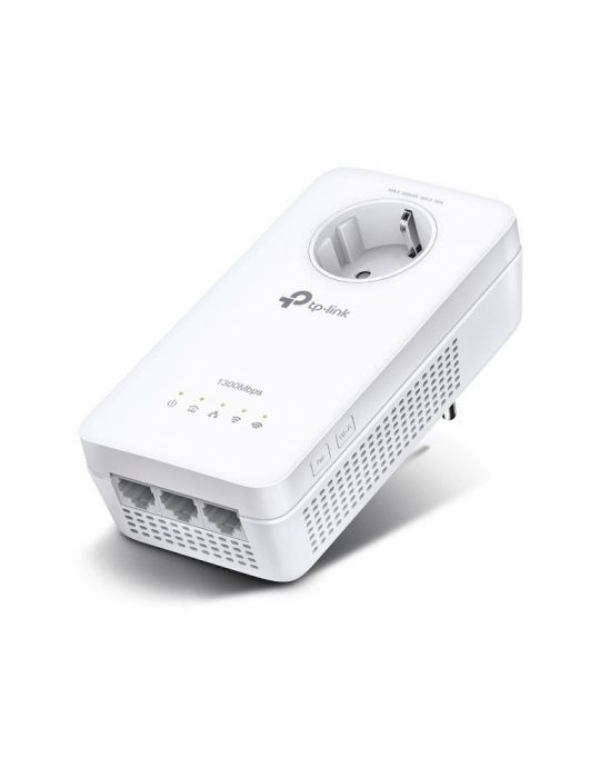 Amplificator powerline tp-link 1300mbps 3 x gigabit lan 1 x sucko dual band ac1200  tl-wpa8631p (include timbru verde 1.5 lei) T