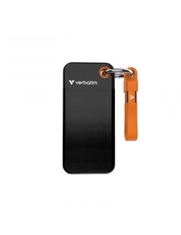 Verbatim Pocket SSD 1 TB USB tip-C 3.2 Gen 2 (3.1 Gen 2) Negru, Portocală - Tik.ro