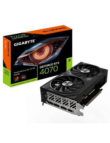 GIGABYTE GeForce RTX 4070 WINDFORCE 2X OC V2 12G NVIDIA 12 Giga Bites GDDR6