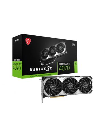 MSI VENTUS GeForce RTX 4070 3X E1 12G OC NVIDIA 12 Giga Bites GDDR6X