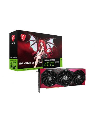 MSI GAMING GeForce RTX 4070 SUPER 12G X SLIM MLG NVIDIA 12 Giga Bites GDDR6X
