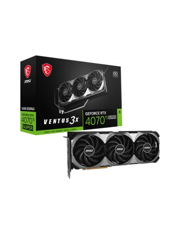 MSI VENTUS GeForce RTX 4070 Ti SUPER 16G 3X OC NVIDIA 16 Giga Bites GDDR6X