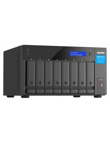 QNAP TVS-h874 NAS Tower Intel® Core™ i5 i5-12400 32 Giga Bites DDR4 QuTS hero Negru
