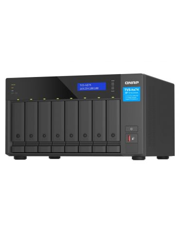 QNAP TVS-h874X NAS Tower Intel® Core™ i9 64 Giga Bites DDR4 QuTS hero Negru