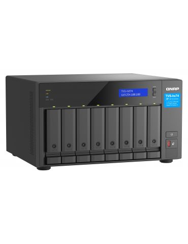 QNAP TVS-H874T-I7-32G NAS & servere de stocare a datelor Tower Intel® Core™ i7 32 Giga Bites DDR4 HDD QNAP QTS Negru