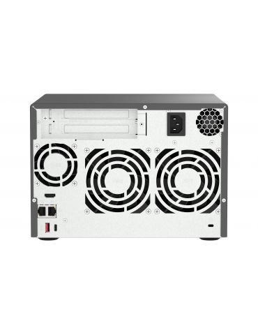 QNAP TVS-H674T-I5-32G NAS & servere de stocare a datelor Tower Intel® Core™ i5 i5-12400 32 Giga Bites DDR4 HDD QNAP QTS Negru