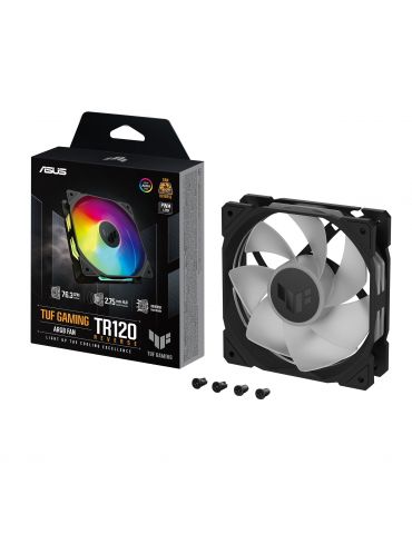 ASUS TUF Gaming TR120 ARGB Reverse Fan - Single Pack Carcasă calculator Distracţie 12 cm Negru