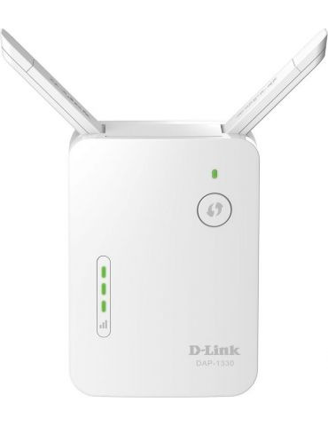 Range extender d-link wireless  300mbps 1 port 10/100mbps 2 antene externe 2.4ghz dap-1330 (include tv 1.75lei) D-link - 1 - Tik.ro
