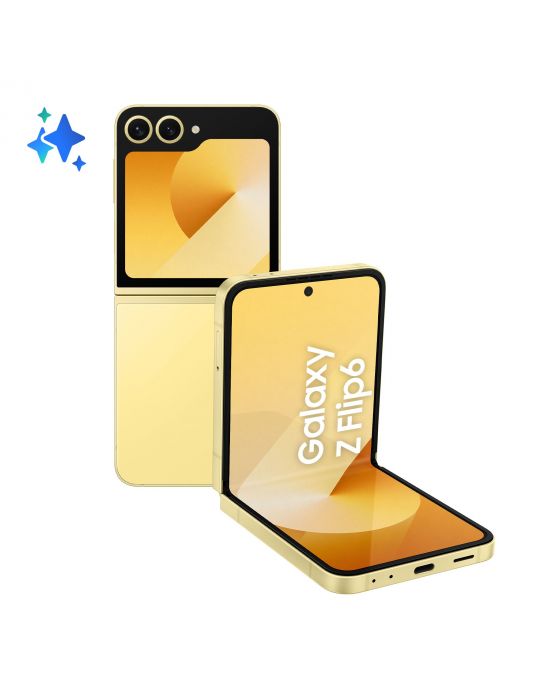 Samsung Galaxy Z Flip6 17 cm (6.7") Dual SIM Android 14 5G USB tip-C 12 Giga Bites 512 Giga Bites 4000 mAh Galben