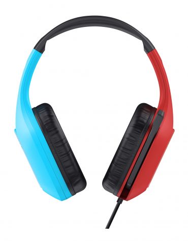 Trust GXT 416S Zirox Căști Prin cablu Bandă de fixare pe cap Gaming Negru, Cyan, Roşu