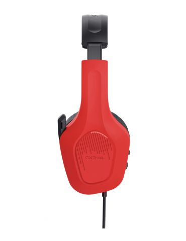 Trust GXT 416S Zirox Căști Prin cablu Bandă de fixare pe cap Gaming Negru, Cyan, Roşu