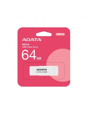 ADATA UC310 memorii flash USB 64 Giga Bites USB Tip-A 3.2 Gen 1 (3.1 Gen 1) Alb - Tik.ro