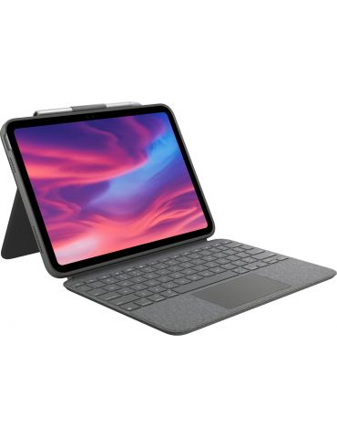 Logitech Combo Touch AZERTY Franţuzesc Smart Connector Gri - Tik.ro
