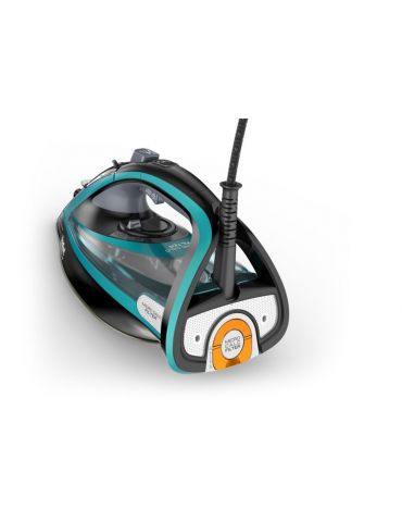Tefal Ultimate Pure FV9844 Fier de călcat uscat și cu abur Placă de călcare cu Autocurățare Durilium 3200 W Negru, Albastru