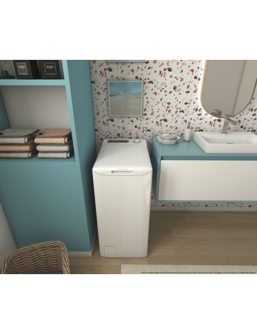 Candy Smart CSTG 272D3 1-S mașini de spălat Încărcare verticală 7 kilograme 1200 RPM Alb
