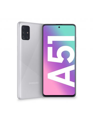 Samsung Galaxy A51 SM-A515F 16,5 cm (6.5") Dual SIM Android 10.0 4G USB tip-C 4 Giga Bites 128 Giga Bites 4000 mAh Argint Samsun