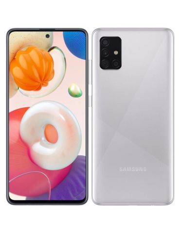 Samsung Galaxy A51 SM-A515F 16,5 cm (6.5") Dual SIM Android 10.0 4G USB tip-C 4 Giga Bites 128 Giga Bites 4000 mAh Argint Samsun