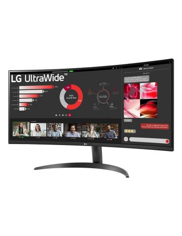 LG 34WR50QK-B monitoare LCD 86,4 cm (34") 3440 x 1440 Pixel Wide Quad HD Negru