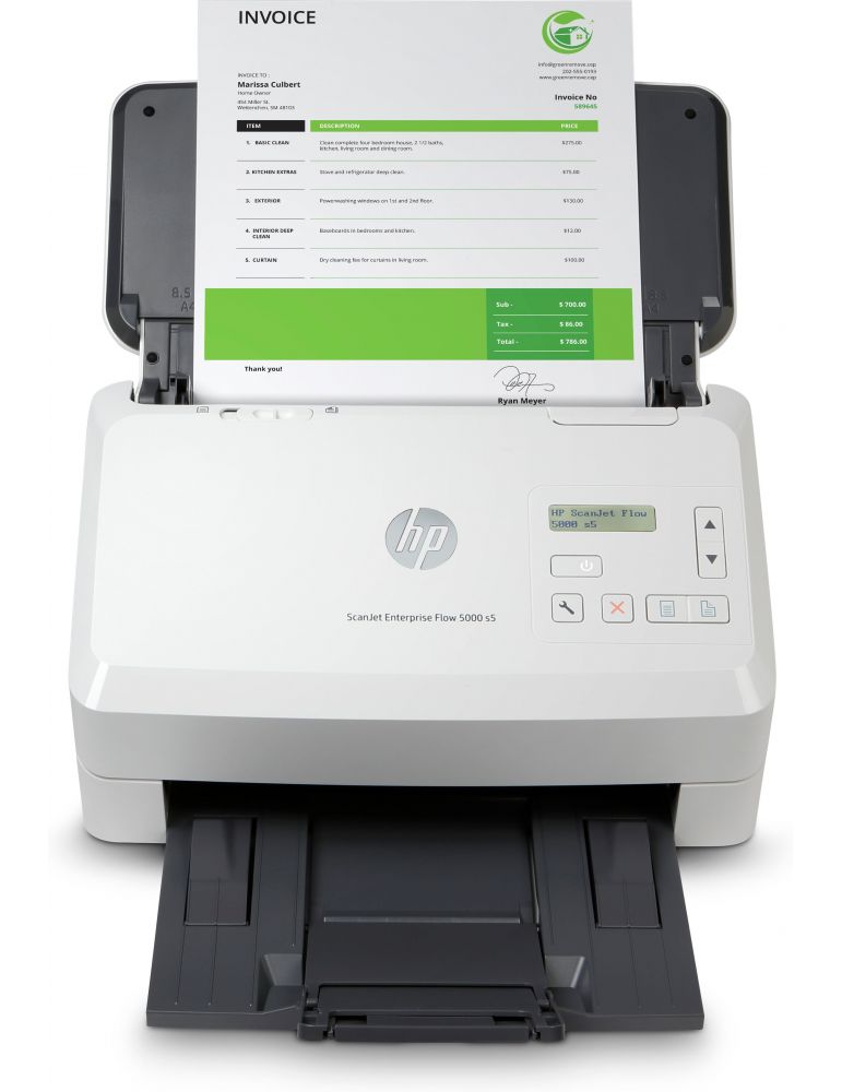 HP Scanjet Enterprise Flow 5000 s5 Sheet-fed scaner 600 x 600 DPI A4 Alb