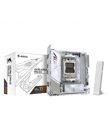 GIGABYTE X870I AORUS PRO ICE plăci de bază AMD X870 Mufă AM5 Micro ITX - Tik.ro