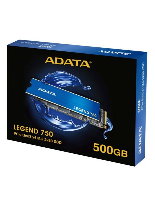 SSD Adata LEGEND 750 500GB, PCI Express 3.0 x4, M.2  - 1
