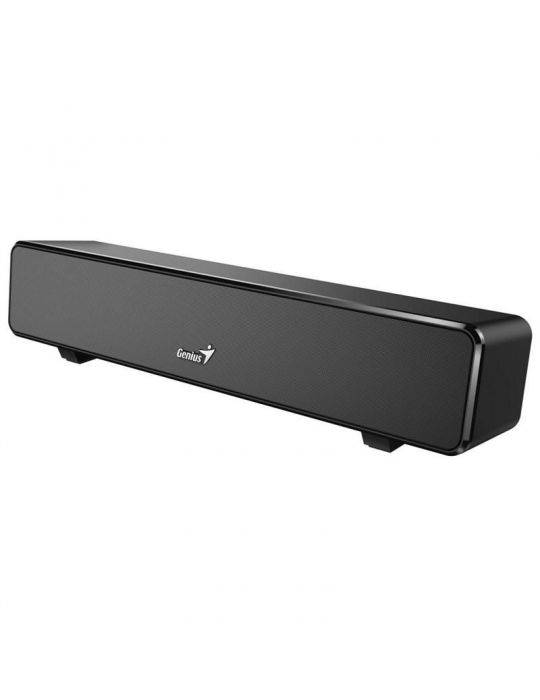 Soundbar 2.0 genius cu fir rms 6w fara alte functii conectori alimentare usb jack 3.5mm negru 31730024400_s (include tv 1.5 lei)