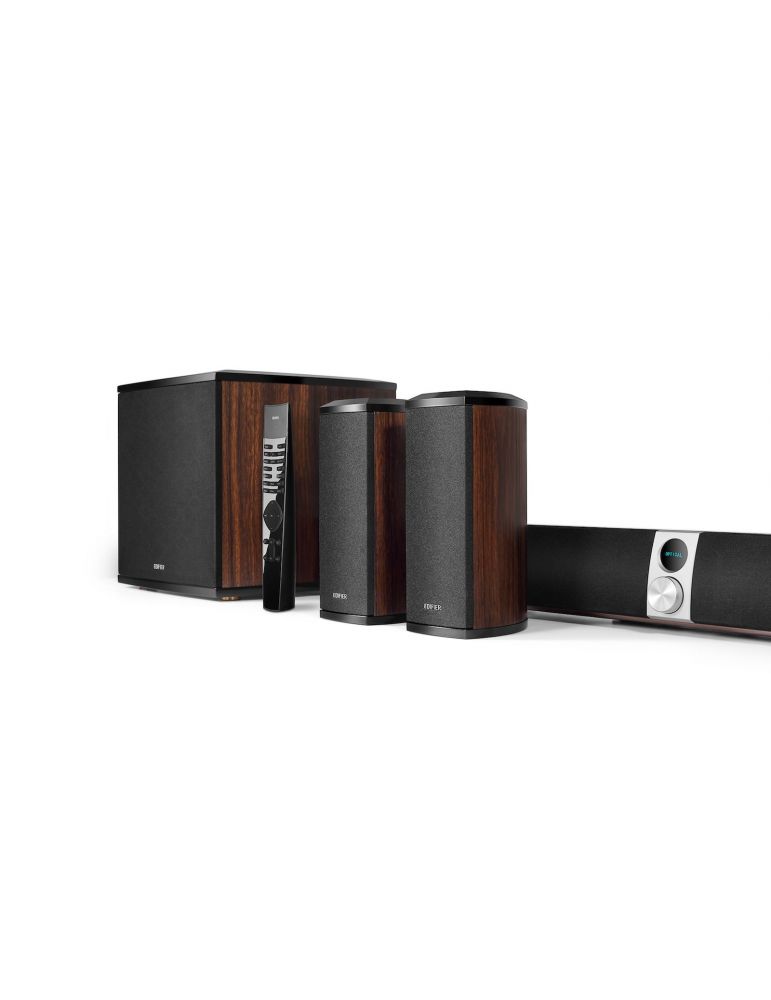 Boxe edifier soundbar bluetooth 4.1 rms: 202w (2x12w2x32w2x22w1x70w) sistem 4.1 woofer 8 bass 2.75 inalte 0.75frecv.raspuns40hz-