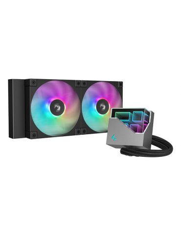 DeepCool LT240 Procesor Răcire lichidă all-in-one 12 cm Negru 1 buc. - Tik.ro
