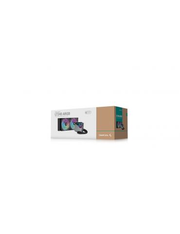 DeepCool LT240 Procesor Răcire lichidă all-in-one 12 cm Negru 1 buc.