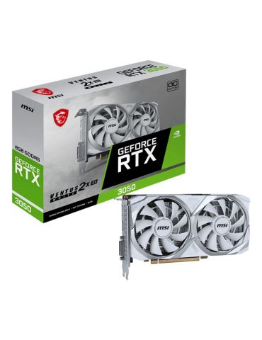 MSI VENTUS RTX 3050 2X XS WHITE 8G OC plăci video NVIDIA GeForce RTX 3050 8 Giga Bites GDDR6