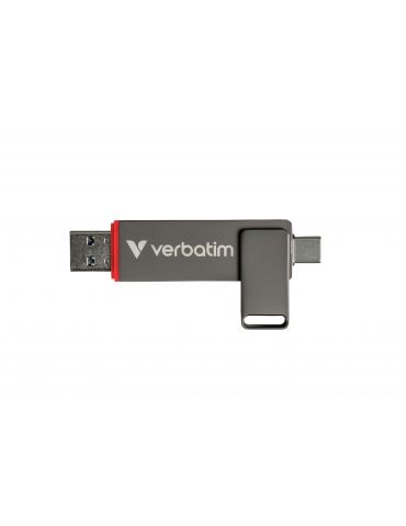 Verbatim Dual QuickStick memorii flash USB 1 TB USB Type-A   USB Type-C 3.2 Gen 1 (3.1 Gen 1) Gri