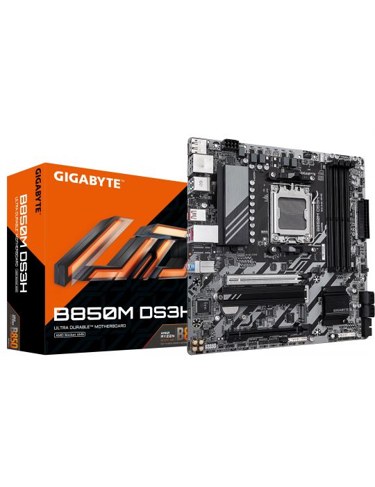 GIGABYTE B850M DS3H plăci de bază AMD B850 Mufă AM5 micro-ATX